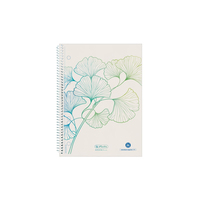 Herlitz Spiralblock A5 70 Bl. kariert  GREENline Ginkgo