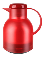 emsa Isolierkanne SAMBA, 1,0 Liter, transluzent-rot der Topseller unter den Isolierkannen, 100% dicht, - 1 Stück (504232) 4009049222042
