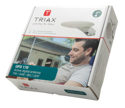 Triax UFO 170 - Antenne - Radio - 27 dBi (UHF), 28 dBi (VHF) - ungerichtet - Innen / Ausen 5702661091704