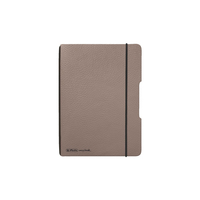 Herlitz Notizheft flex A6 40 Bl. Lederoptik FSC Mix taupe