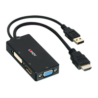 LINDY Konverter HDMI an DP/DVI/VGA Multi tīkla iekārta