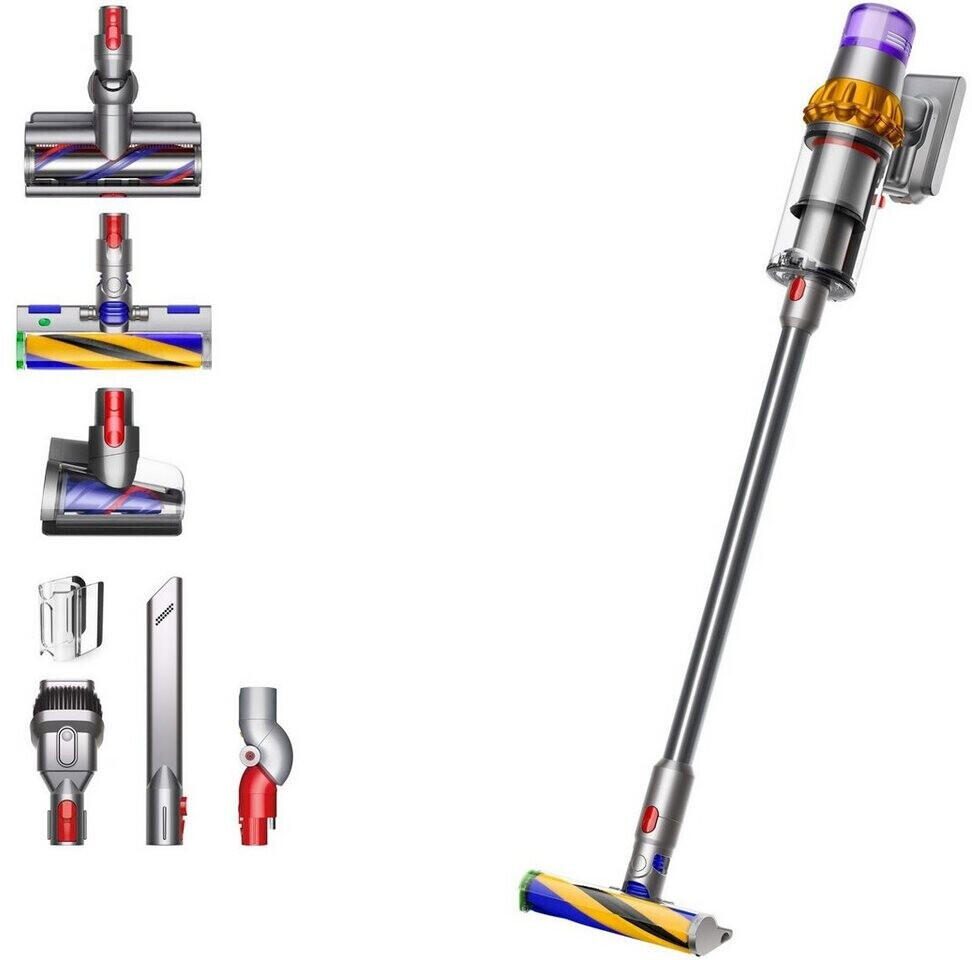 Dyson V15 Detect Absolute handheld vacuum Nickel, Yellow Bagless 5025155081754 Putekļu sūcējs