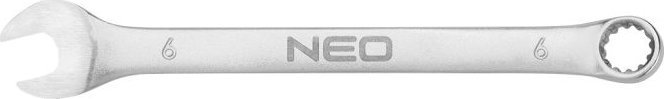 Neo Klucz plasko-oczkowy (Klucz plasko-oczkowy 6 x 100 mm, CrV, DIN3113) 09-650 (5907558467482)