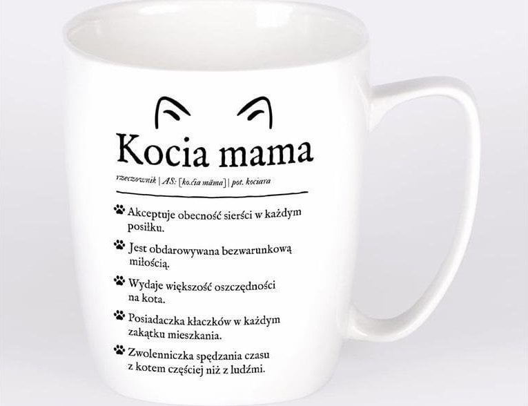 Nadwyraz.com Kubek ceramiczny biay Kocia mama (505157) - 5905159700236 505157 (5905159700236)