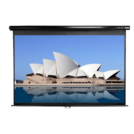 Elite Screens Manual Series M92UWH, 16:9, Viewable screen width (W) 204 cm, Black ekrāns projektoram