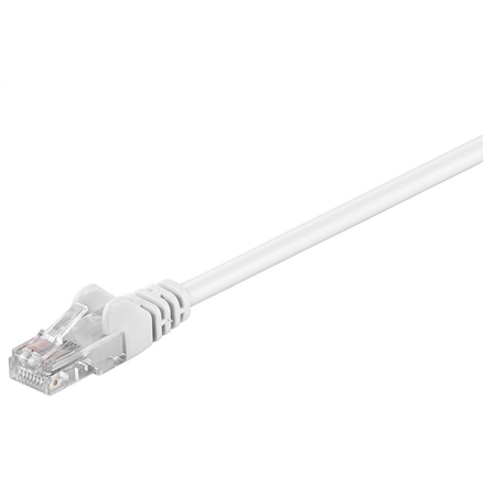 Goobay CAT 5e patch cable, U/UTP RJ45 male (8P8C), RJ45 male (8P8C), 15 m, White 4040849685033 tīkla iekārta