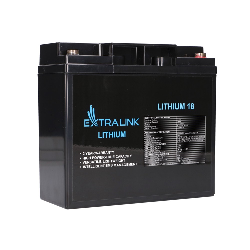 Akumulator LiFePO4 18AH 12.8V BMS EX.30417 UPS aksesuāri