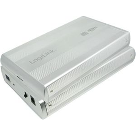 Logilink 3.5" SATA drive case, USB 3.0 silver, aluminium cietā diska korpuss