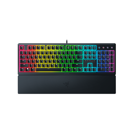 Razer Gaming Keyboard Ornata V3 RGB LED light, NORD, Wired, Black, Razer Mecha-Membrane, Numeric keypad klaviatūra