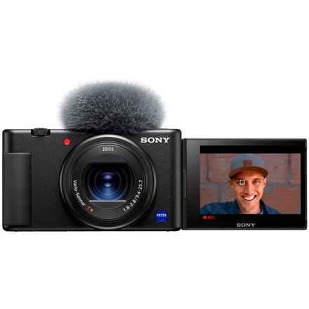 Sony ZV-1 20.1Megapixel Sort Sort Digitalkamera Digitālā kamera