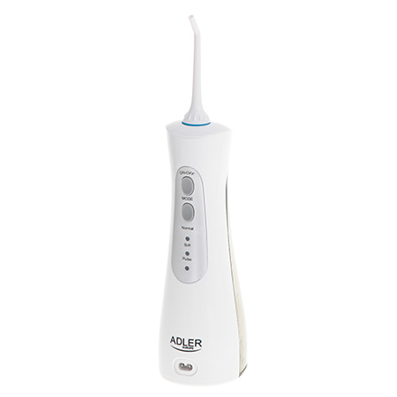 Adler Travel Oral Irrigator AD 2176 Oral irrigator, 150 ml, Number of heads 2, White, Number of teeth brushing modes 3 mutes higiēnai