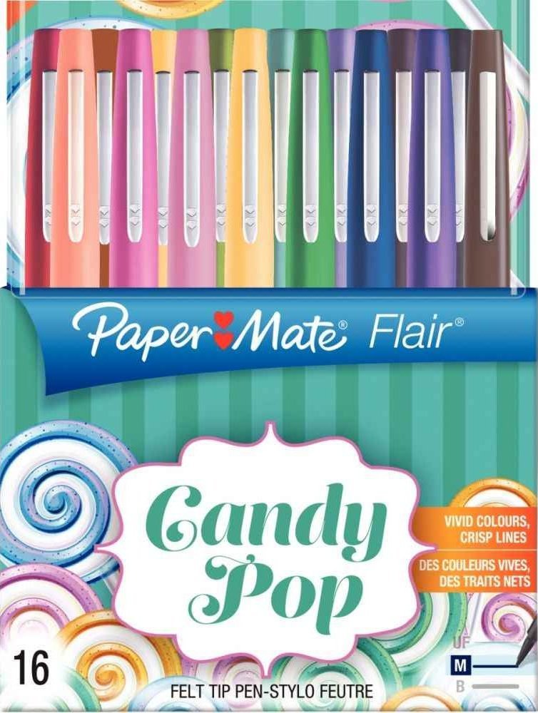 Paper Mate PAPER MATE Faserschreiber Flair CandyPop 16er Wallet 2061395 (3501179856216)
