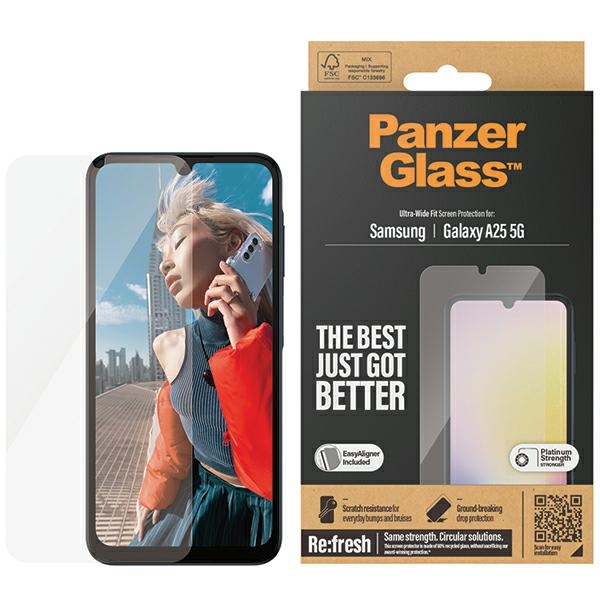 PanzerGlass Ultra-Wide Fit Sam A25 5G 5G Screen Protection 7335 7335 (5711724073359) aizsardzība ekrānam mobilajiem telefoniem