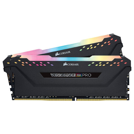 Corsair Vengeance RGB Pro Schwarz 16GB DDR4 Kit 3600-18 K2 operatīvā atmiņa