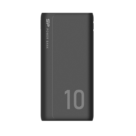 Silicon Power GP15 Lithium Polymer (LiPo) 10000 mAh Black Powerbank, mobilā uzlādes iekārta