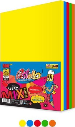 Pastello Papier ksero A4 80g mix kolorow 500 arkuszy AA006PTL (5903111839796) papīrs