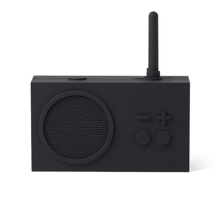 LEXON FM radio and wireless speaker TYKHO3 Portable, Wireless connection, Pure Black, Bluetooth datoru skaļruņi