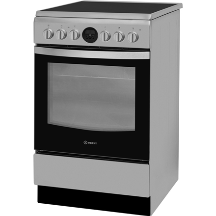 INDESIT Cooker IS5V8CHX/E Hob type Electric, Oven type Electric, Stainless steel, Width 50 cm, Grilling, Electronic, 57 L, Depth 60 cm IS5V8 Cepeškrāsns