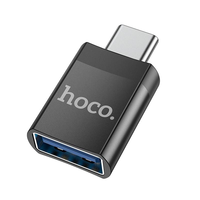 Parveidotajs Hoco UA17 Type-C to USB-A melns 6931474762016 (6931474762016) adapteris