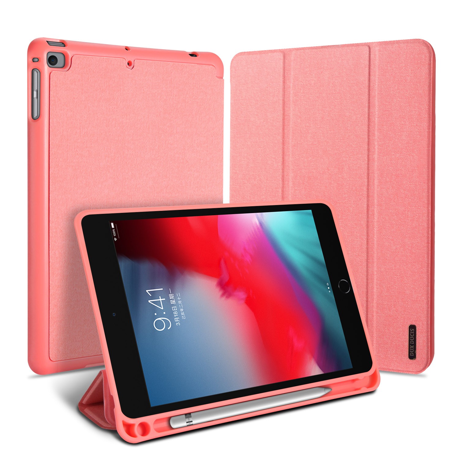 Macins Dux Ducis Domo Apple iPad mini 6 2021 roza 6934913046524 (6934913046524) planšetdatora soma