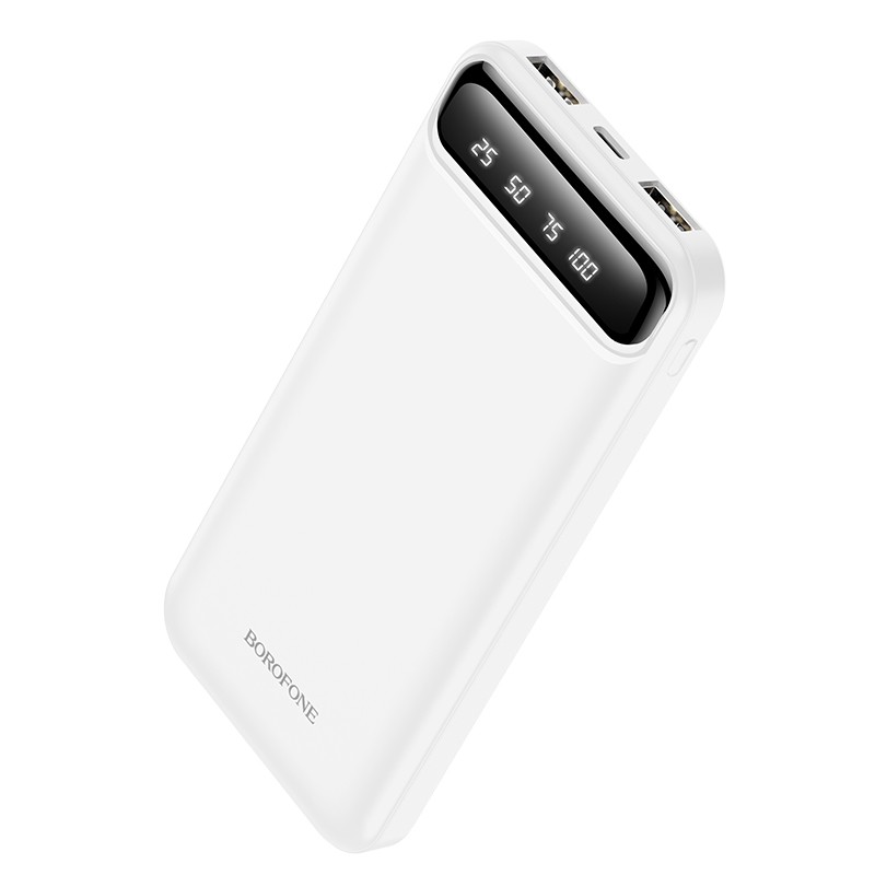 Arejais-akumulators Power Bank Borofone BJ14 Type-C microUSB 2*USB (2A)  10000mAh balts 6931474750327 (6931474750327) Powerbank, mobilā uzlādes iekārta