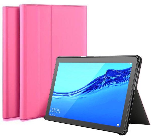 Macins Folio Cover Lenovo Tab M10 X505/X605 10.1 roza 4000000942221 (4000000942221) planšetdatora soma