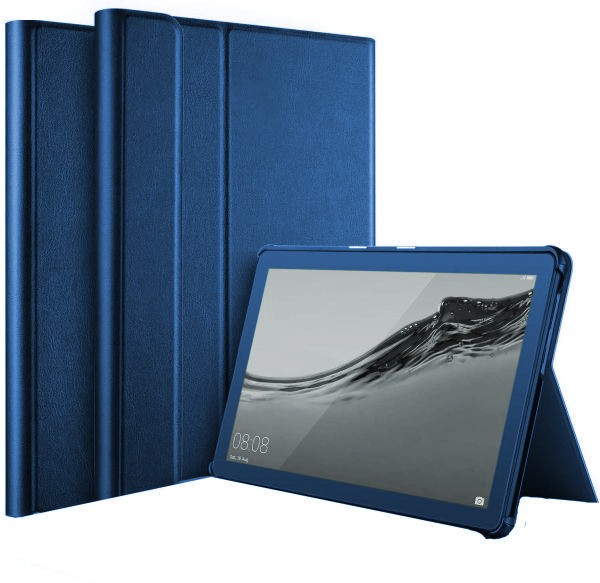 Macins Folio Cover Lenovo Tab M10 3rd Gen TB328FU/TB328XU 10.1 tumsi zils planšetdatora soma