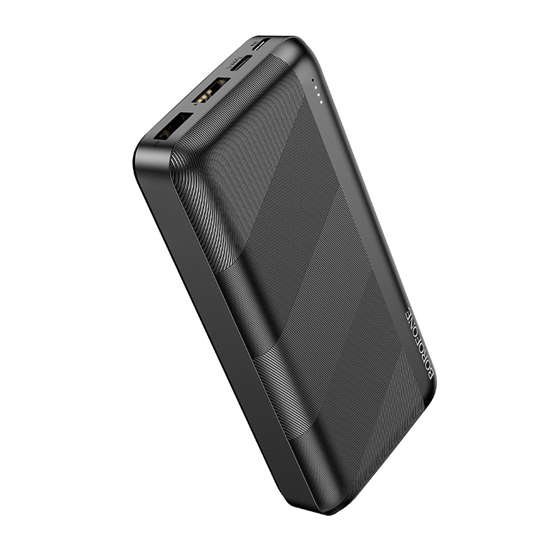 Borofone Power Bank 20000mAh BJ27A Pindar - 2xUSB - black Powerbank, mobilā uzlādes iekārta