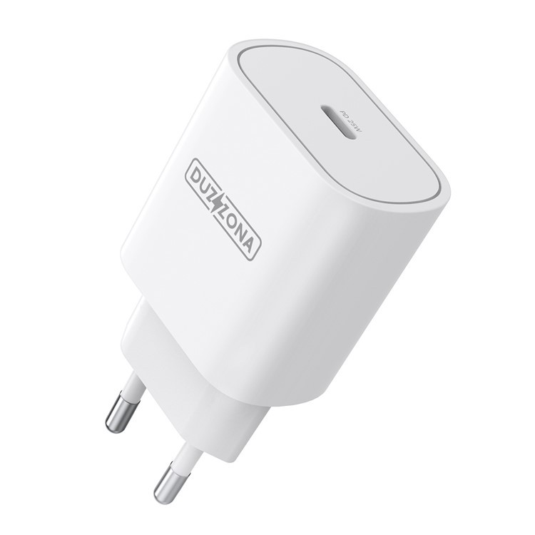 Ladetajs DUZZONA T6 25W USB-C balts 6934913033098 (6934913033098) iekārtas lādētājs