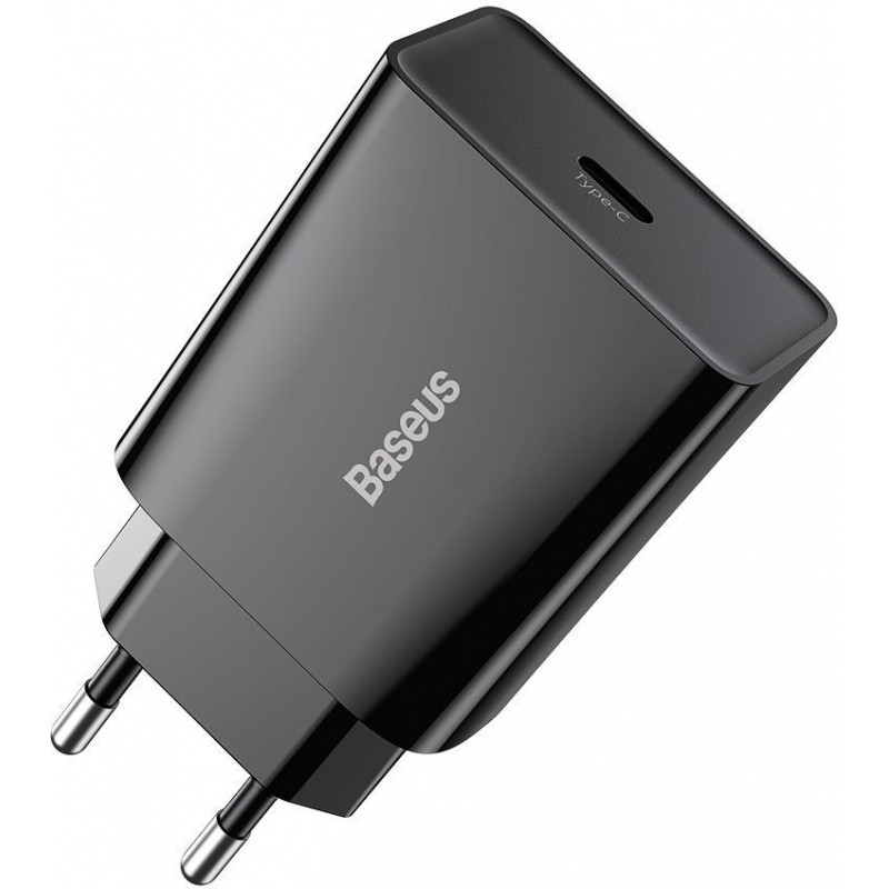 Ladetajs Baseus Speed Mini Quick Charger 20W USB-C melns CCFS-SN01 6953156201699 (6953156201699) iekārtas lādētājs