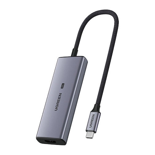 UGREEN CM500 4-in-1 Adapter USB-C to 3x USB 3.0 + HDMI2.1 8K (Grey)