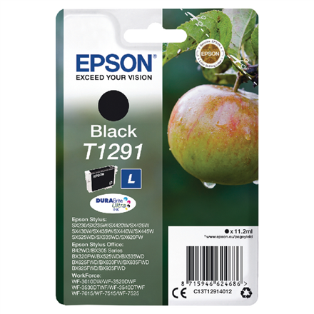 Epson T1291 "Apfel" Tinte Single Pack black kārtridžs