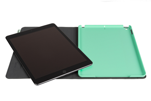 Case for Apple iPad (2021) Cover Easy-Click 2.0 Grey-Mint planšetdatora soma