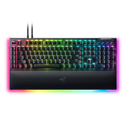 Razer Mechanical Gaming Keyboard BlackWidow V4 Pro RGB LED light, US, Wired, Black, Yellow Switches, Numeric keypad klaviatūra