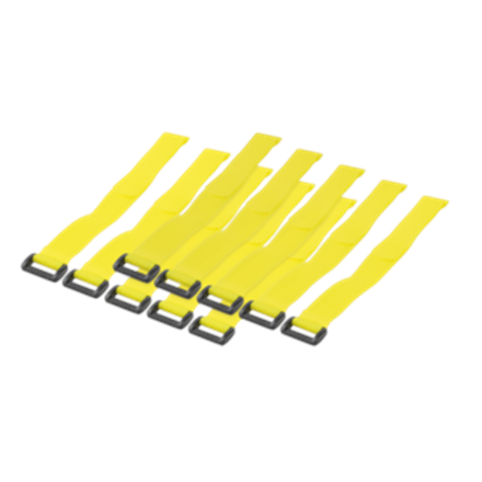Logilink KAB0015, Wire Strap 300*20 mm, 10pcs, yellow