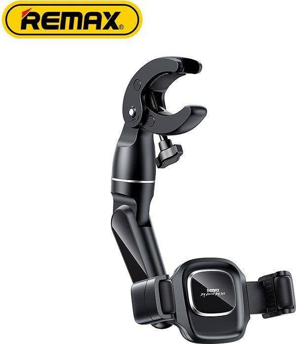 Car mount attached to rear view mirror Remax. RM-C67 (black) Mobilo telefonu turētāji