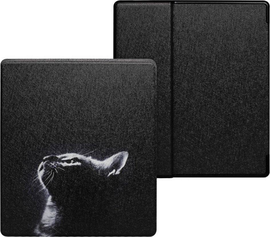Pokrowiec Strado Etui graficzne Smart Case do Kindle Oasis 2019 (Moon Cat) 5905101592247 planšetdatora soma