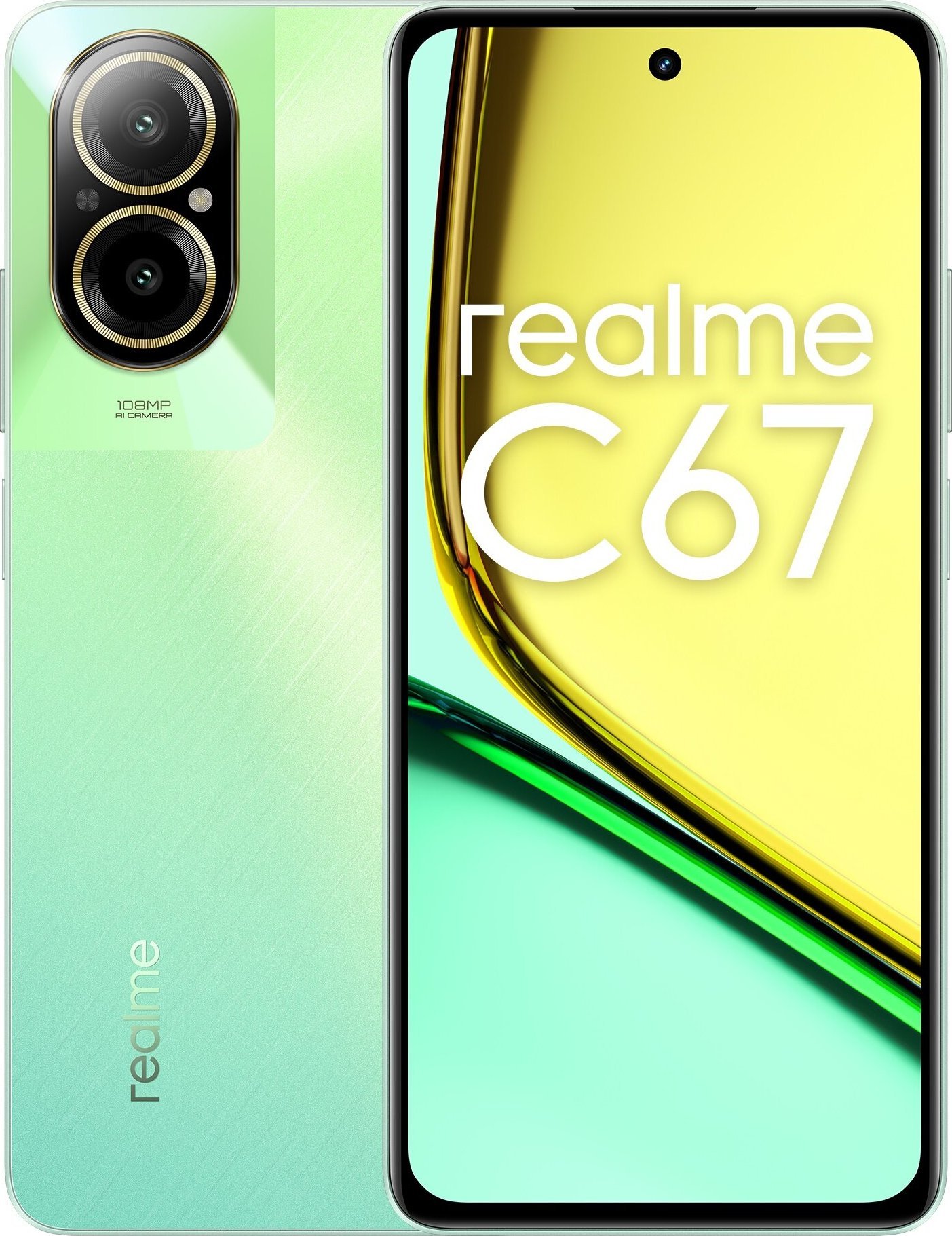 realme C67 17.1 cm (6.72") Dual SIM Android 14 4G USB Type-C 8 GB 256 GB 5000 mAh Green 6941764422971 Mobilais Telefons
