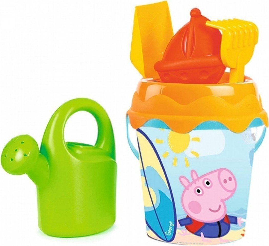 Bucket with accessories 17 cm Peppa Pig Rotaļu mājas un slidkalniņi