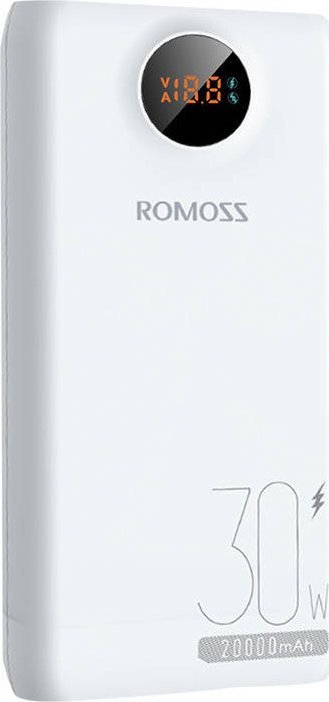 Romoss SW20S Pro Powerbank 20000mAh, 30W (white) Powerbank, mobilā uzlādes iekārta