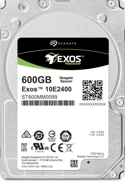 SEAGATE EXOS 10E2400 600GB HDD 512N cietais disks