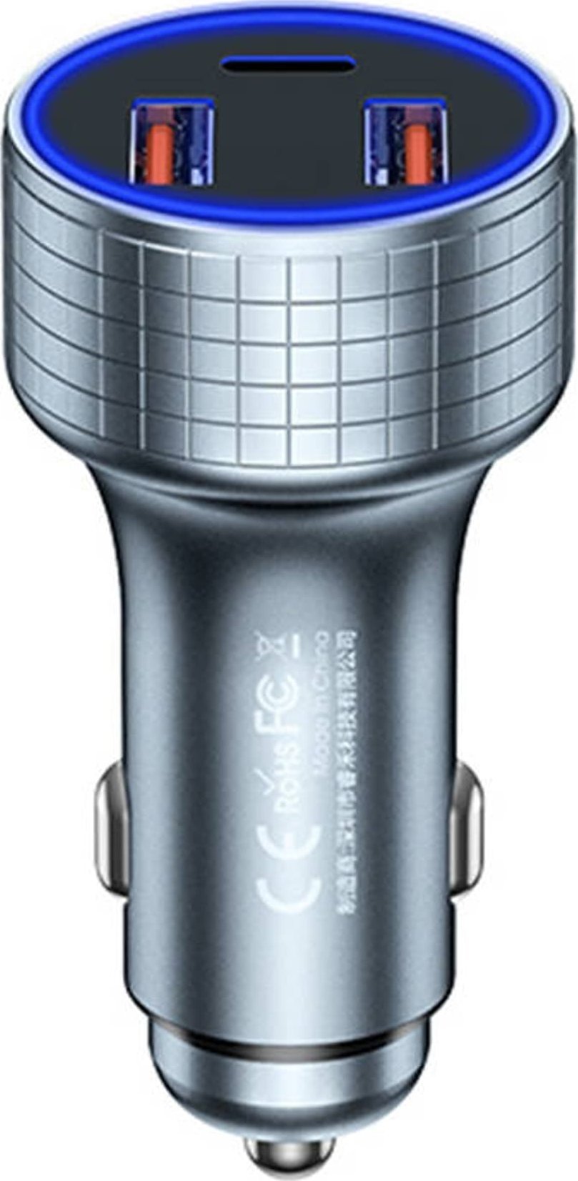 Car charger 2x USB, USB-C  Remax RCC327, 83W (tarnish) iekārtas lādētājs