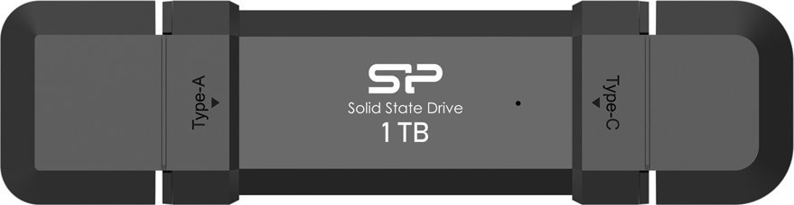 SILICON POWER DS72 1TB USB-A USB-C Ārējais cietais disks