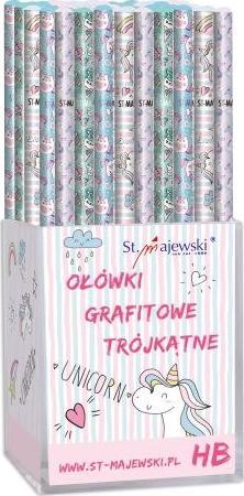 St-Majewski Kredki Olowki trojkatne ST.MAJEWSKi HB, 72 szt. Unicorn AF104PRU (5903235629471)