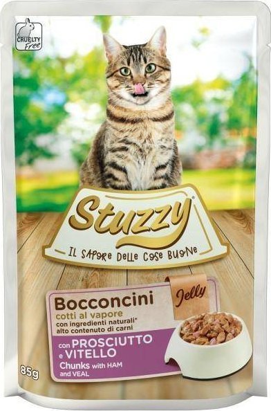 Stuzzy STUZZY KOT sasz.85g BOCCONCINI WOLOWINA /24 01043002 (8005852153029) kaķu barība