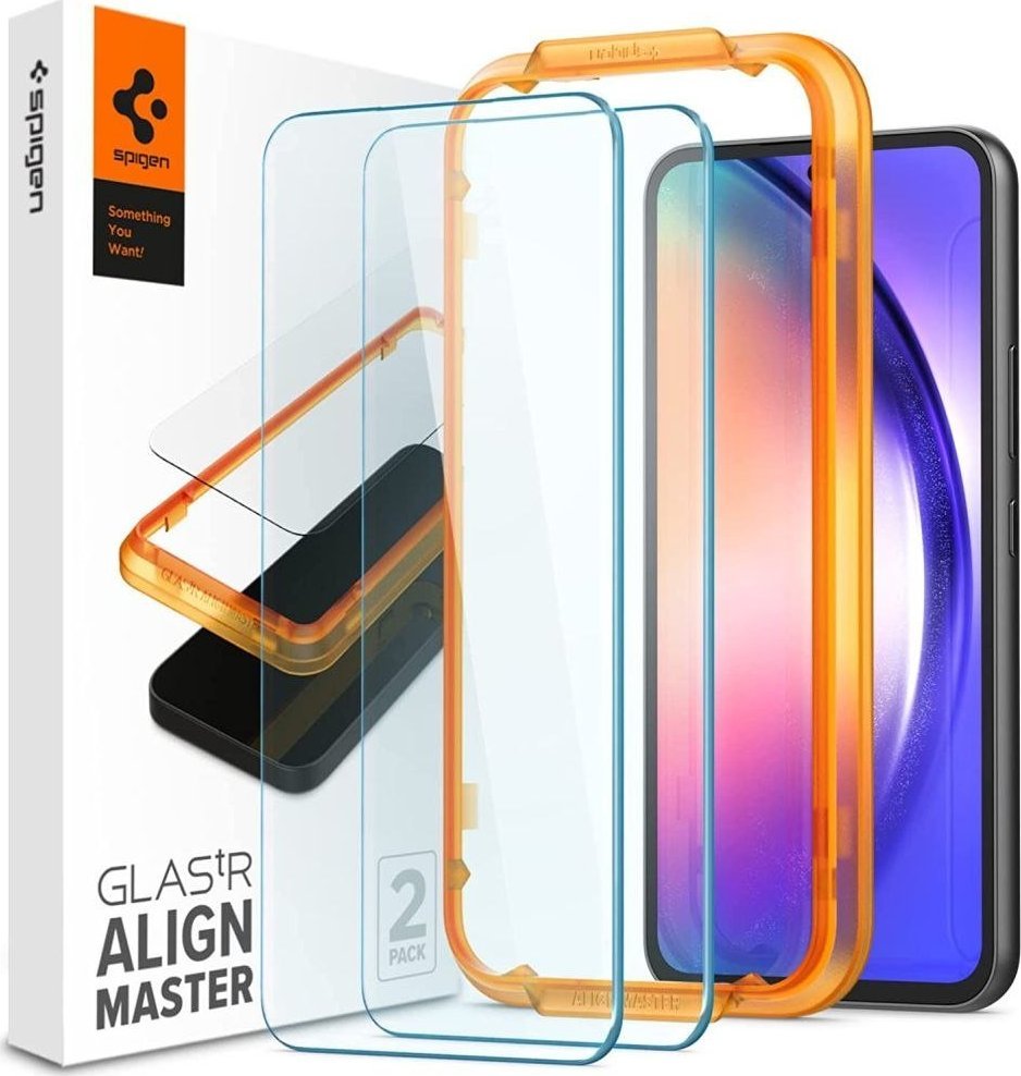 Spigen TEMPERED GLASS ALM GLAS.TR 2-PACK GALAXY A54 5G CLEAR aizsardzība ekrānam mobilajiem telefoniem