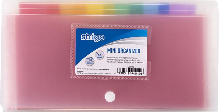 Strigo Organizer mini PP DL transparentny STRIGO 299353 (6930518940106)