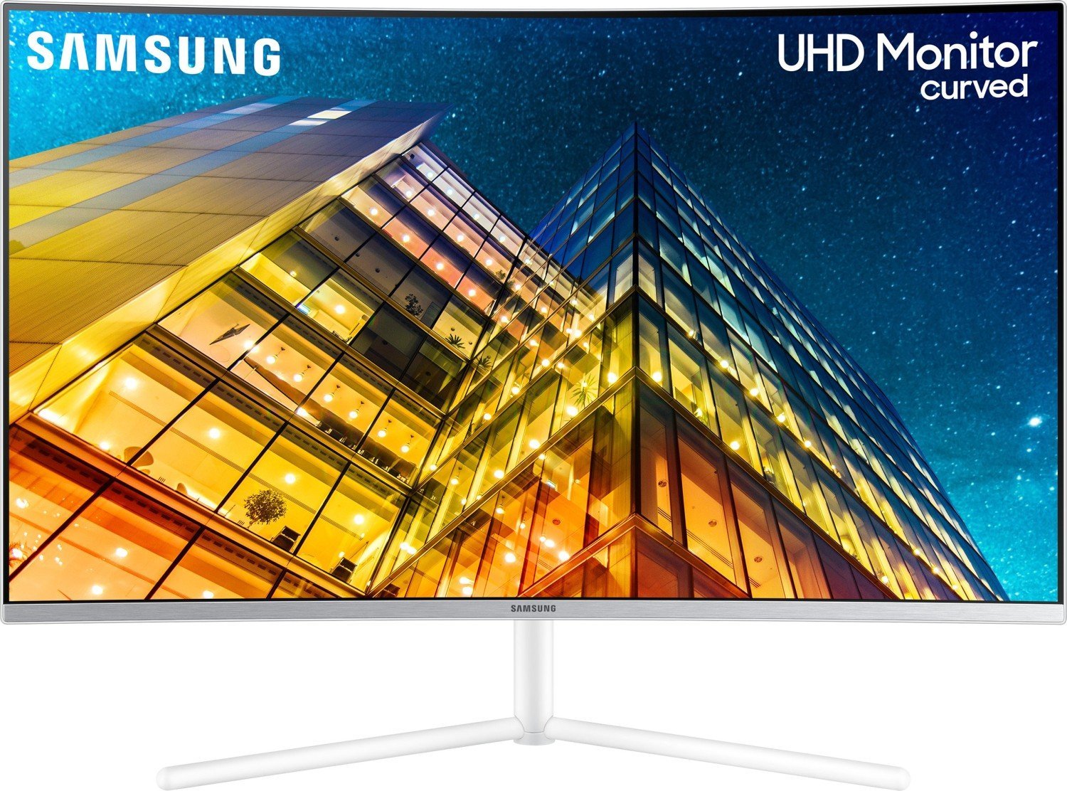 Samsung 590 UR591C 80 cm (31.5") 3840 x 2160 pixels 4K Ultra HD White monitors