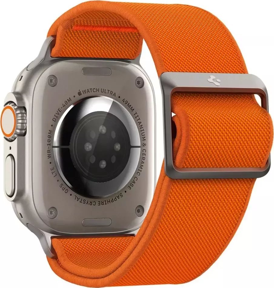 Spigen Pasek Spigen Fit Lite Ultra Apple Watch 4/5/6/7/SE/8/Ultra 44/45/49mm Orange SPN2845 (8809896743396)