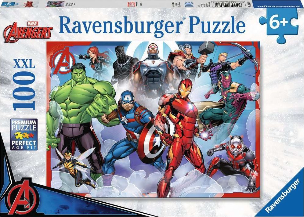 Ravensburger Puzzle 100el XXL Avengers - Zgromadzenie 107711 RAVENSBURGER RAP 107711 puzle, puzzle